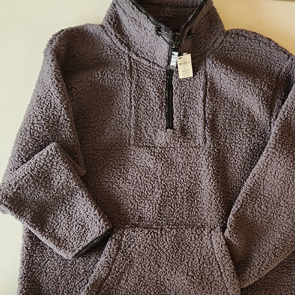 PINK Victoria's Secret Textured Quarter-Zip Pullover